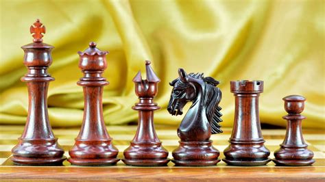 triple weighted staunton chess set bud rose wood httpwww