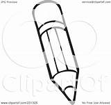 Pencil Coloring Clipart Outline Illustration Royalty Visekart Rf Background Pages sketch template