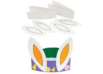 paper rabbit ear crowns pack   easter paper craft easter