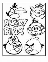 Coloring Angry Pages Birds sketch template