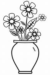 Vase Coloring Pages Print sketch template