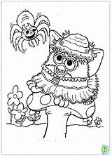 Furby Coloring Pages Furbie Dinokids Fun Kids Colouring Furbys Close sketch template