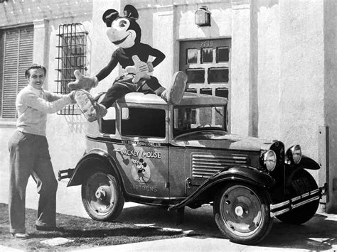 mickey mouse driving personalized car  vintage everyday
