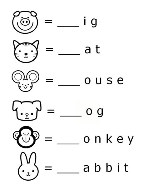 beginning sounds letter worksheets  early learners kindergarten