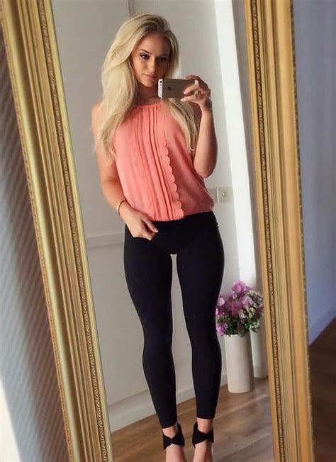 hot blond with a thigh gap