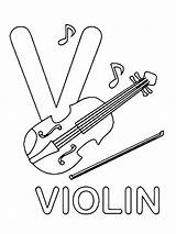Violin Uppercase Letter Letters Pages2color Numbers Cookie Copyright sketch template