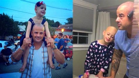 dad shaves head to cheer up daughter who lost hair to alopecia youtube