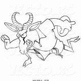 Coloring Pages Springbok Animals Baboon Butterfly sketch template