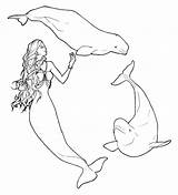 Beluga Whale Coloring Mermaid Pages Color Drawing Cliparts Deviantart Animals Ink Back Draw Choose Board sketch template