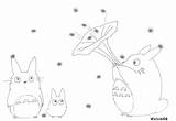 Totoro Coloring Pages Neighbor Getdrawings Getcolorings sketch template