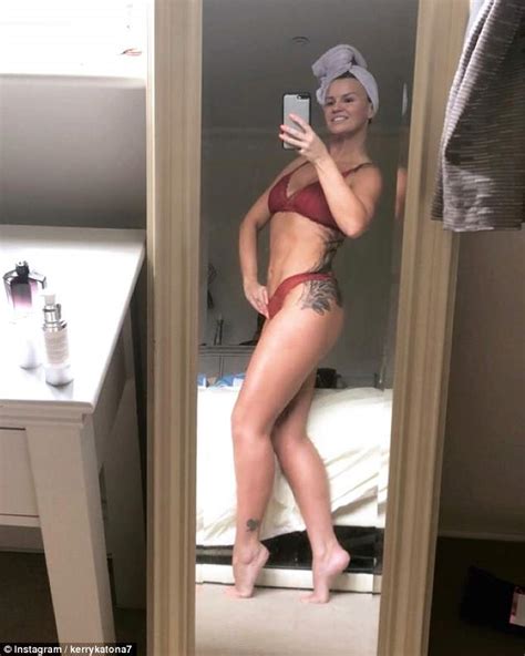 kerry katona poses up a storm in red lace lingerie on instagram daily mail online