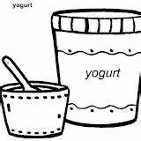 Yogurt Coloring Pages sketch template