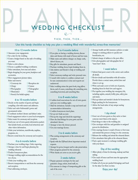 printable wedding planning templates  beautiful  printable