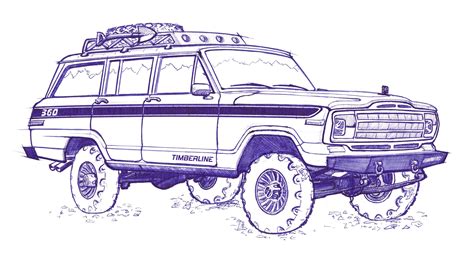 printable jeep cherokee coloring pages kidsworksheetfun