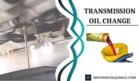 transmission oil change      change transmission oil