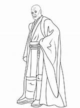 Wars Star Mace Coloring Pages Windu Colouring Visit Kids sketch template