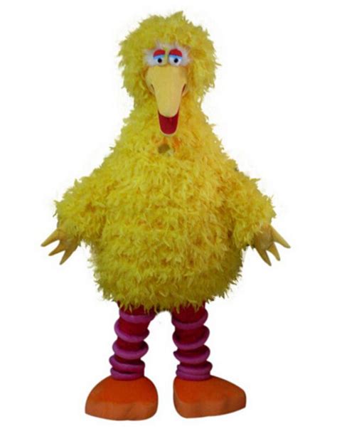 Sesame Street Big Yellow Bird Mascot Costume Cartoon