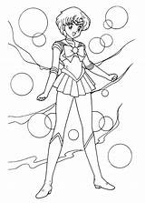 Mercury Coloring Sailor Moon Pages Color Planet Printable Getcolorings Precedente Seguente Diapositive Series Book Getdrawings Choose Board Manga sketch template