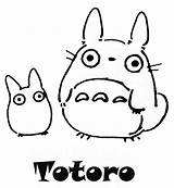 Totoro Coloring Neighbor Ghibli Miyazaki Hayao Coloringhome Geocities sketch template