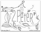 Peter Coloring Bible Children Ministry Book Pages Printable Based Sunday School Choose Board sketch template