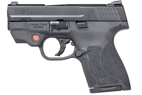 smith wesson mp shield  mm  integrated crimson trace laser   thumb safety