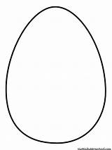 Easter Egg Plain Coloring Pages Printable Print Color Getcolorings sketch template