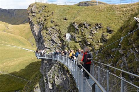 grindelwald switzerland  cliff walk  ft suspension bridge
