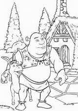 Shrek Donkey Printable Coloring Colouring Pages Sheet Print Ecoloringpage Color Dreamworks Hit Movie sketch template