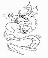 Breathing Fire Dragon Coloring Getcolorings Printable sketch template
