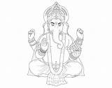 Ganesh Allan Colorare Hindou Indien Bollywoood Dieu Erwachsene Malbuch Adulti Justcolor Adultes Wisdom Coloriages Hanuman Sagesse Inde sketch template