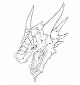 Dragon Drawing Dragons Realistic Coloring Head Draw Face Line 3d Space Faces Dragonhead Step Getdrawings Drawings sketch template