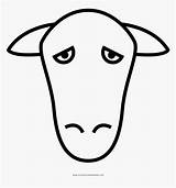 Sheep Disegno Pecora Testa Coloring Head Kindpng sketch template