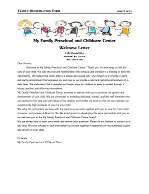 childcare  letter  parents fill  printable fillable