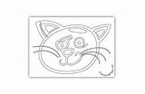 Coloring Bored Tomcat Pages Cat sketch template