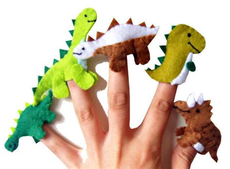 dinosaur finger puppets google search felt puppets felt finger