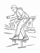 Coloring Pages Skateboard Kids Printable Bright Colors Favorite Color Choose sketch template