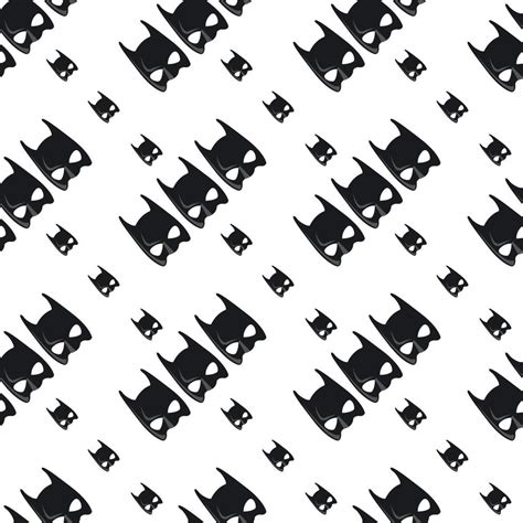 batman mask pattern illustration vector  white background