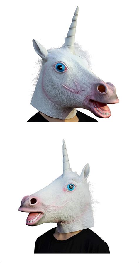 halloween unicorn head mask  smart shop