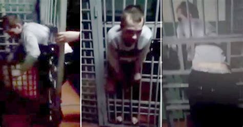 russian jail breaker gets stuck in cell door trying to