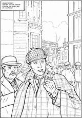 Holmes Sherlock sketch template