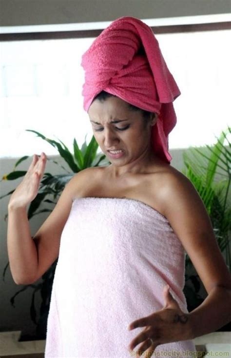 Towel Clad Trisha In Bathroom Hot Photo City
