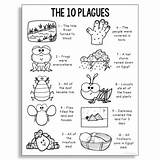 Plagues Passover Religious sketch template