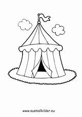 Zirkuszelt Zirkus Malvorlagen Kostenlosen Besuchen sketch template