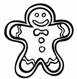 Coloring Gingerbread Pages Kids sketch template