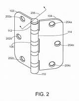 Hinge Door Drawing Patent Assembly Patents sketch template