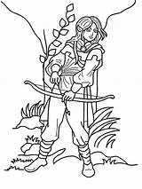 Coloriage Pages Archer Elfe Dessiner Mythologie Elves Elven Colorier Elfes Medieval Fantasie Malvorlage Greluche sketch template