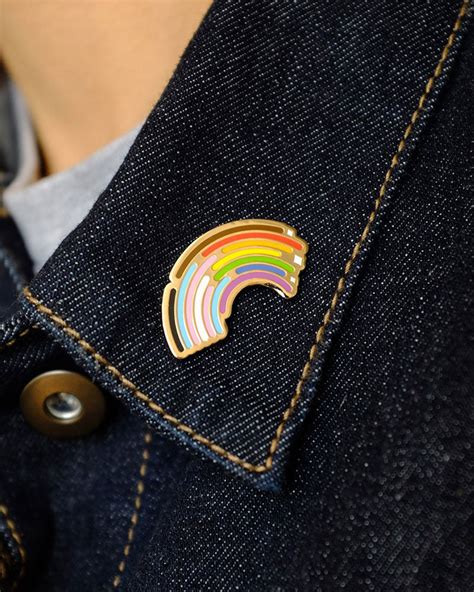 Inclusive Rainbow Pride Pin Strange Ways
