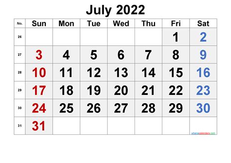 july  calendar  printable calendar templates july calendar