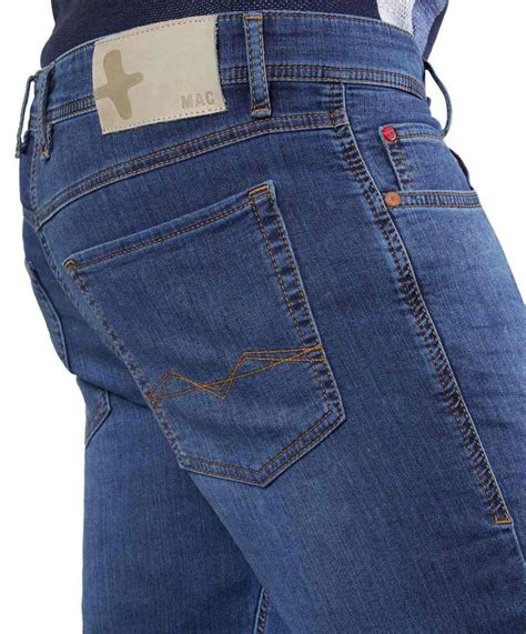 mac jogn jeans aus leichtem sweat denim  vintage wash