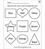 Color Shapes Word Number Shape Words Caterpillar Ordinal Coloring Worksheets sketch template